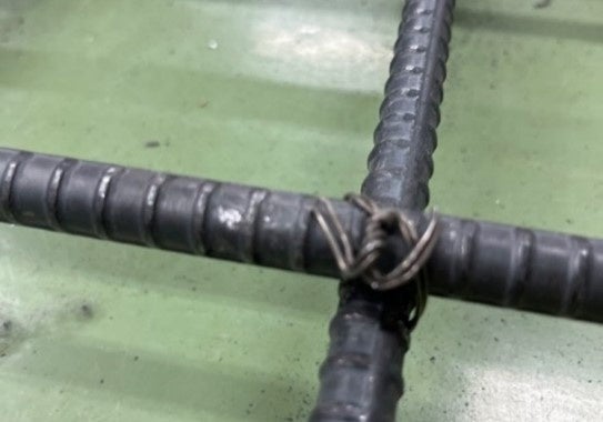 （図２）鉄筋結束部位