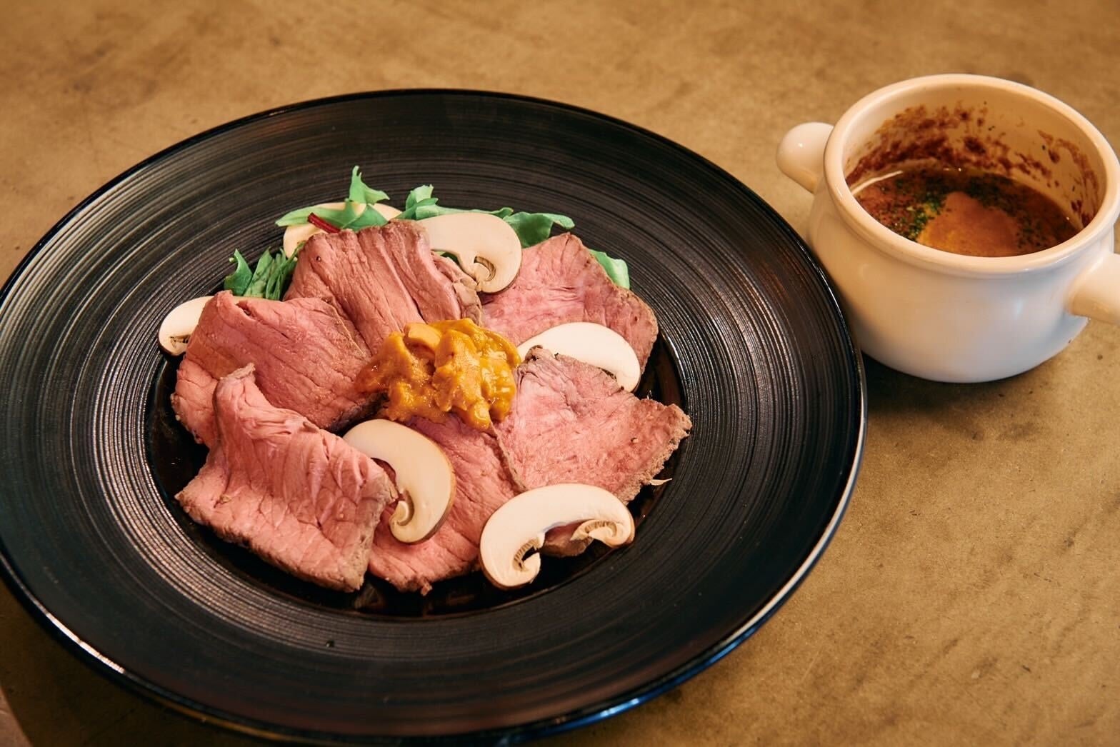 自家製ローストビーフのうにしゃぶ