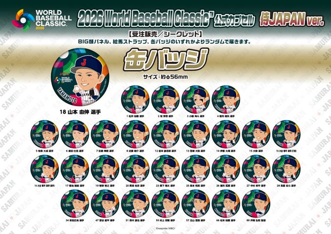 2026 WORLD BASEBALL CLASSIC™公式カプセル「侍JAPAN ver.」が登場 2026 WORLD BASEBALL CLASSIC™公式カプセル「侍JAPAN ver.」が登場