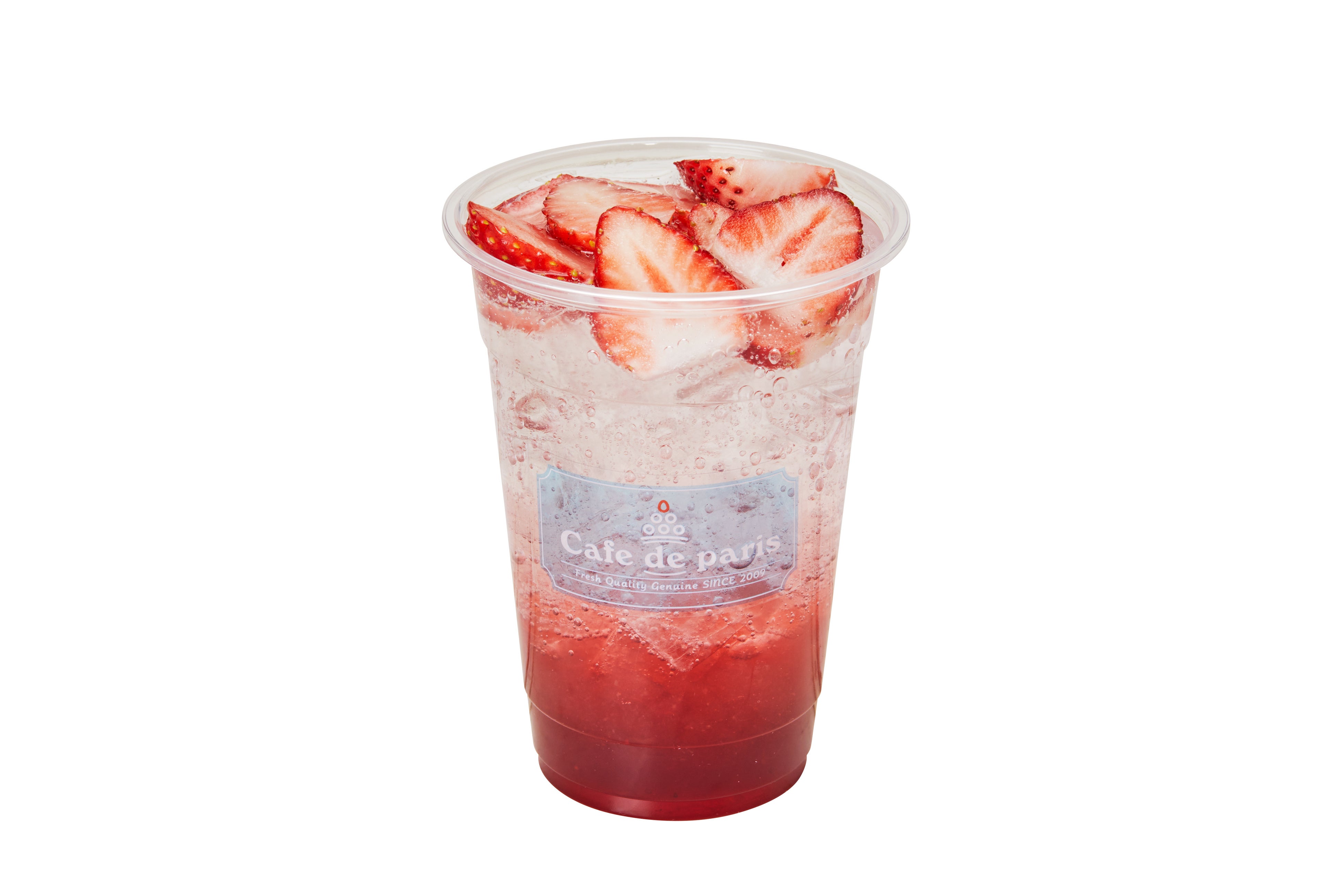 いばらきいちごのゼリーソーダ