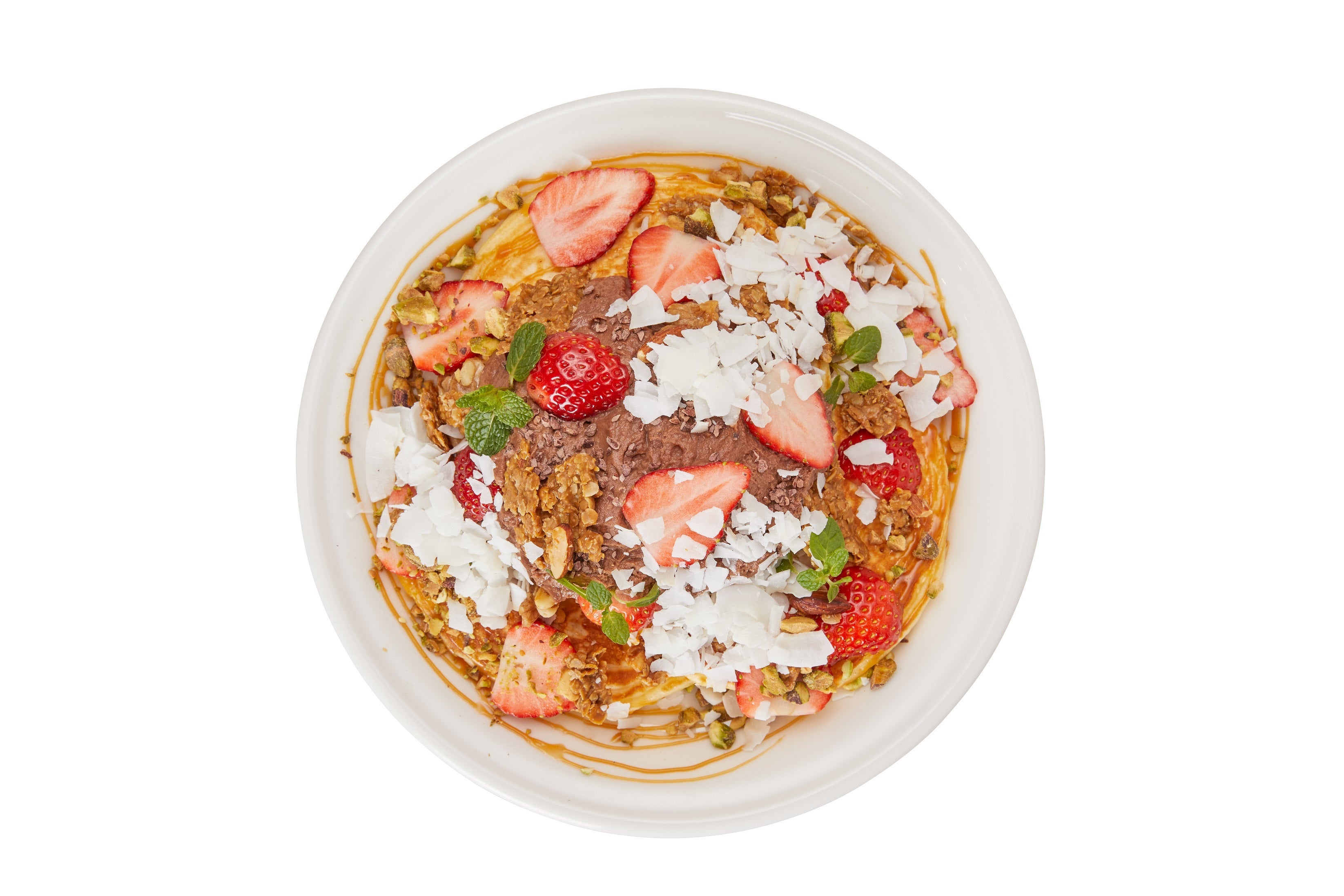 キャラメルナッツストロベリーパンケーキ