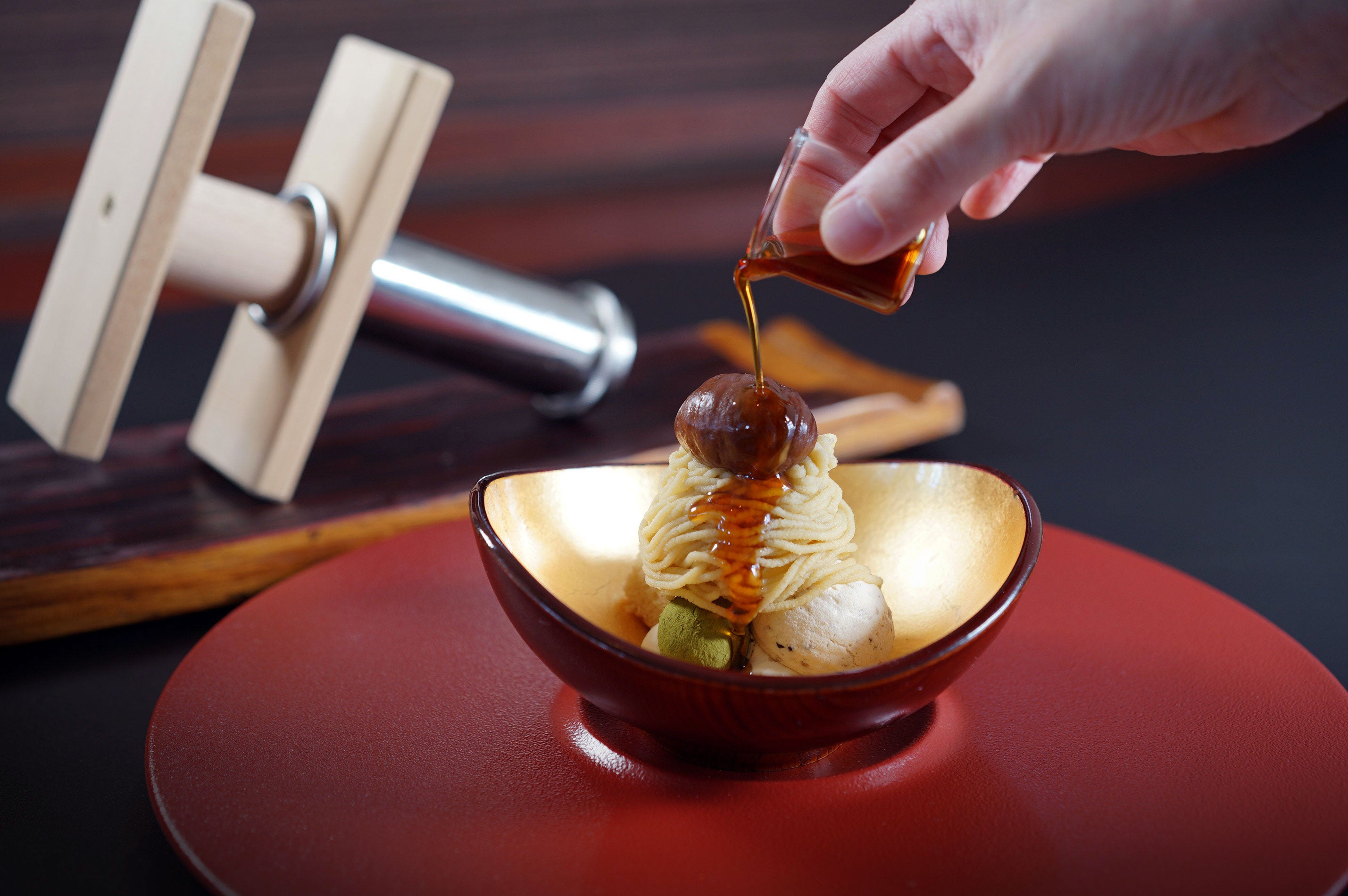 出来立て0秒　和栗のモンブラン～小さな和パフェ仕立て～4