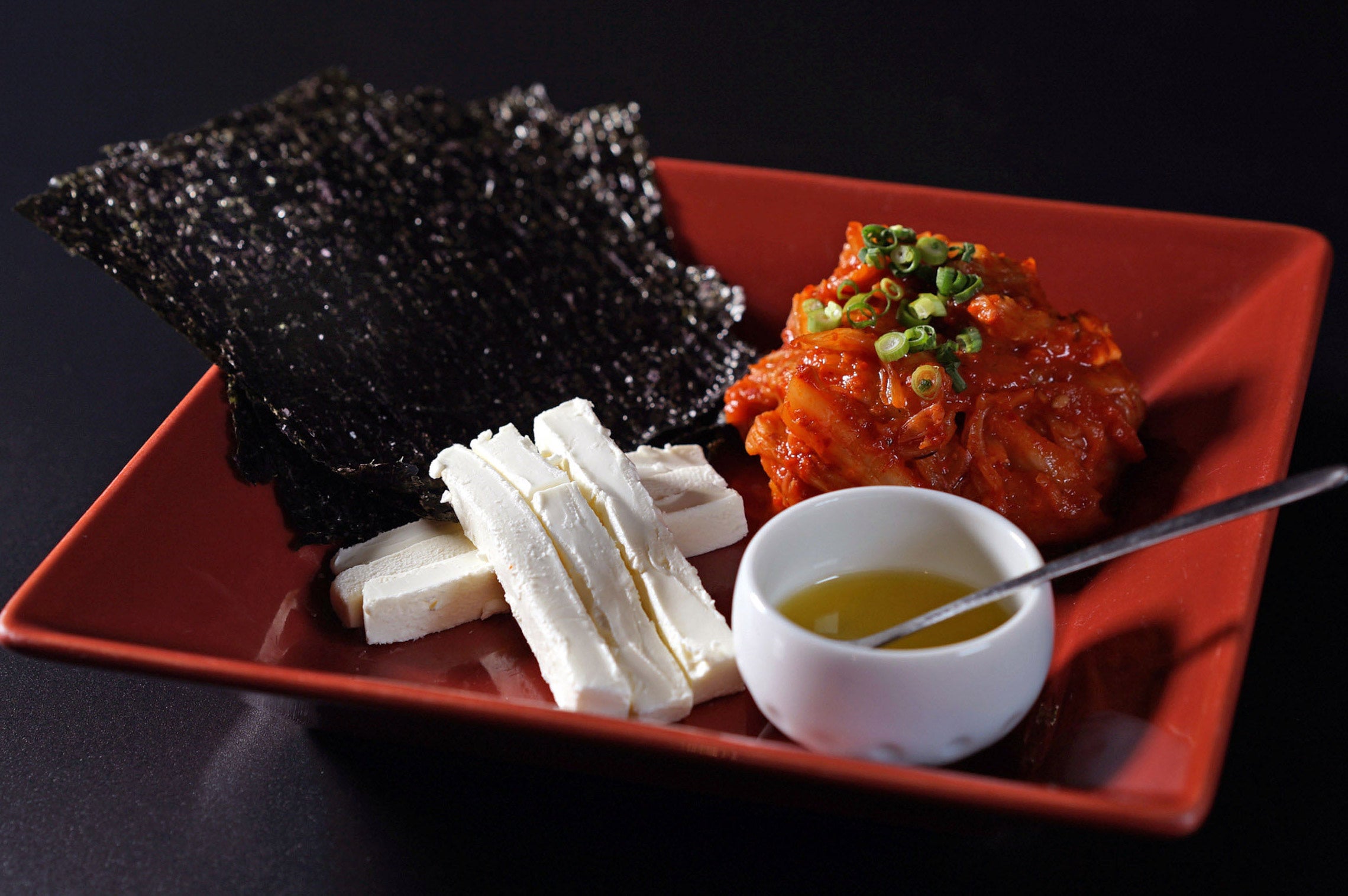 キムチとクリームチーズのマリネ