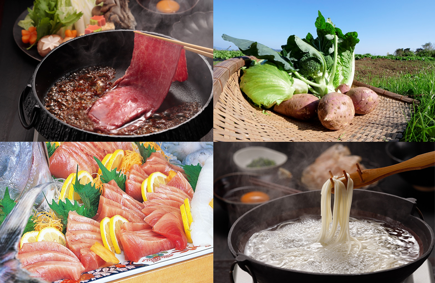 魚はもちろん、肉、野菜など食文化もとっても豊か