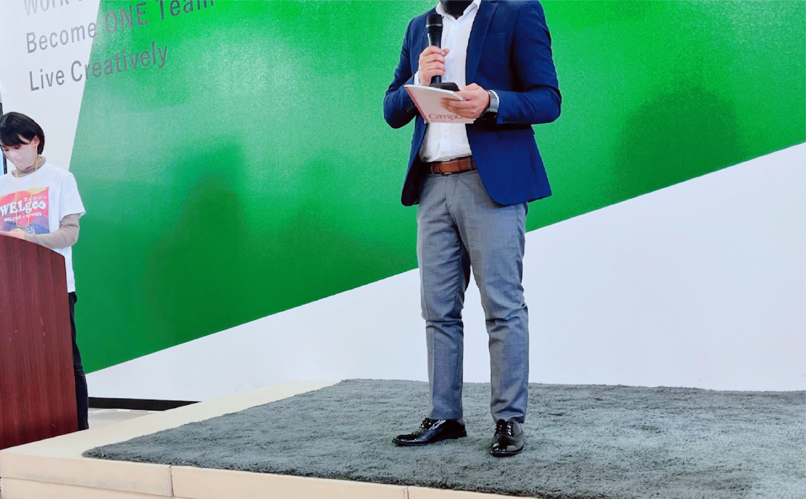 一人ひとりが自身のキャリアや夢などを紹介しました