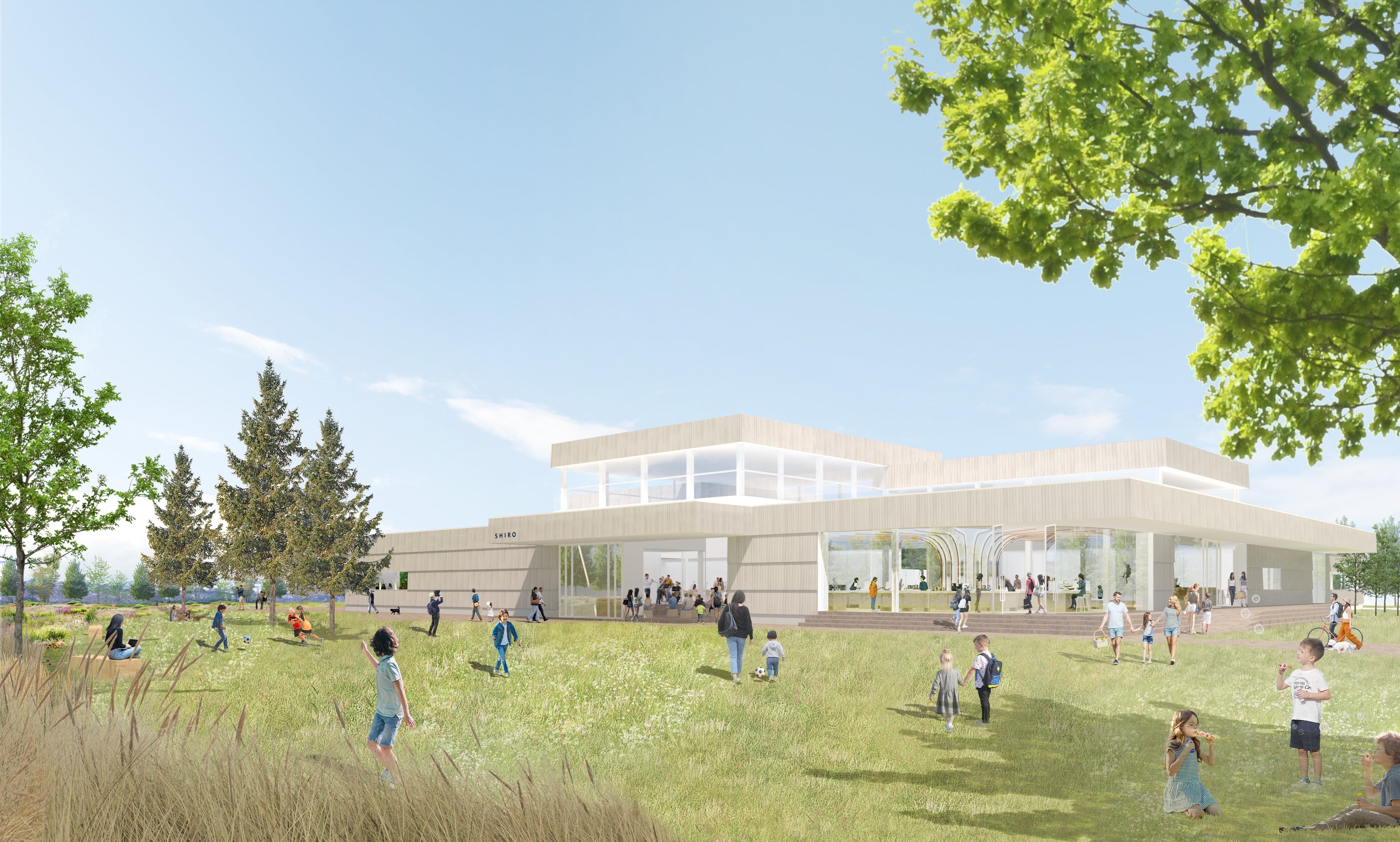 SHIRO みんなのすながわプロジェクト2022年冬、竣工予定の新工場を含む