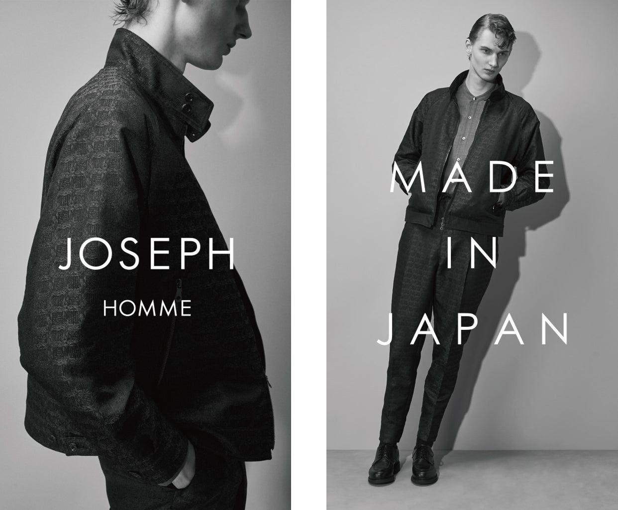 メンズデザイナーズブランド『JOSEPH HOMME』からMADE IN JAPANに メンズデザイナーズブランド『JOSEPH HOMME』からMADE IN JAPANに