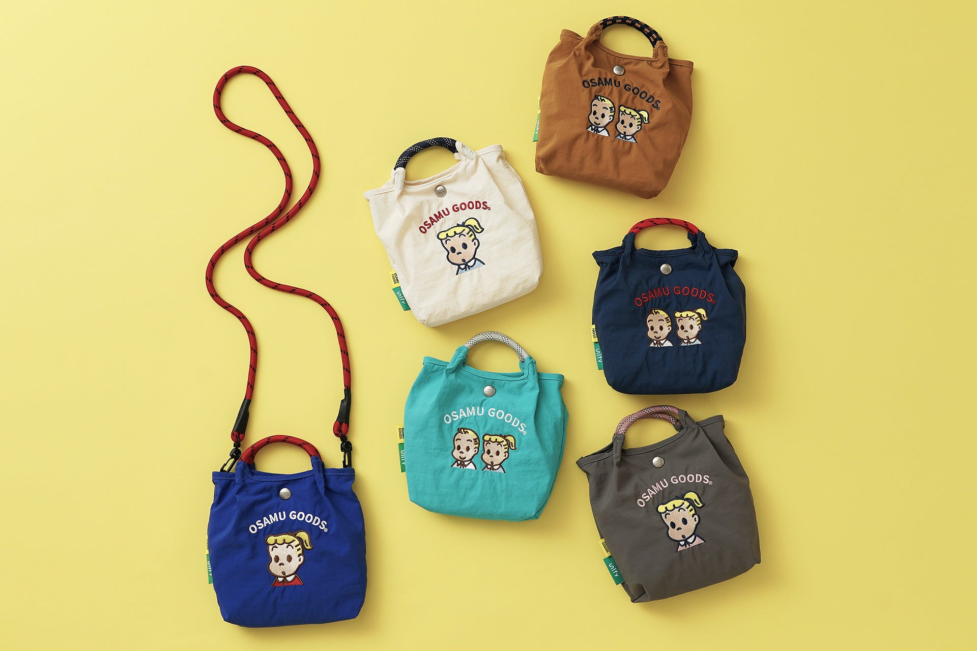 【OSAMU GOODS】待望の再入荷！WEB限定で先行予約スタート。贅沢な刺繍が映える大人の2WAYショルダーバッグが再び登場！レトロな愛らしさと軽やかな使い心地で、毎日のお出かけに遊び心をプラス