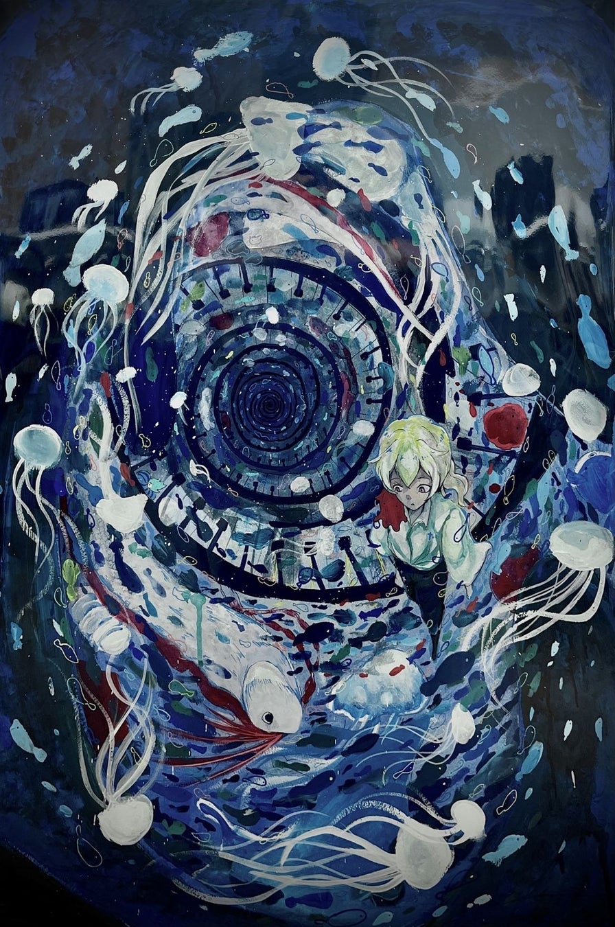 2年連続入賞を果たした白岩さんの作品「螺旋深海」