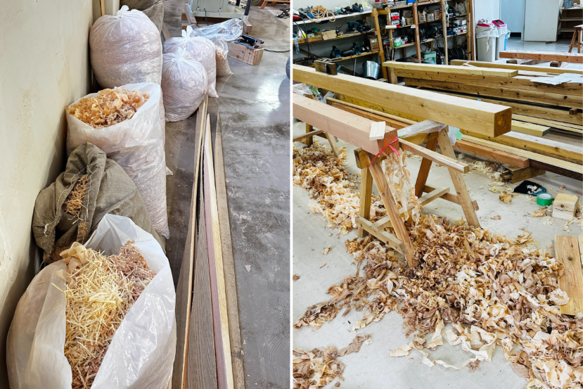 ■木材の加工で発生した端材・切りくず