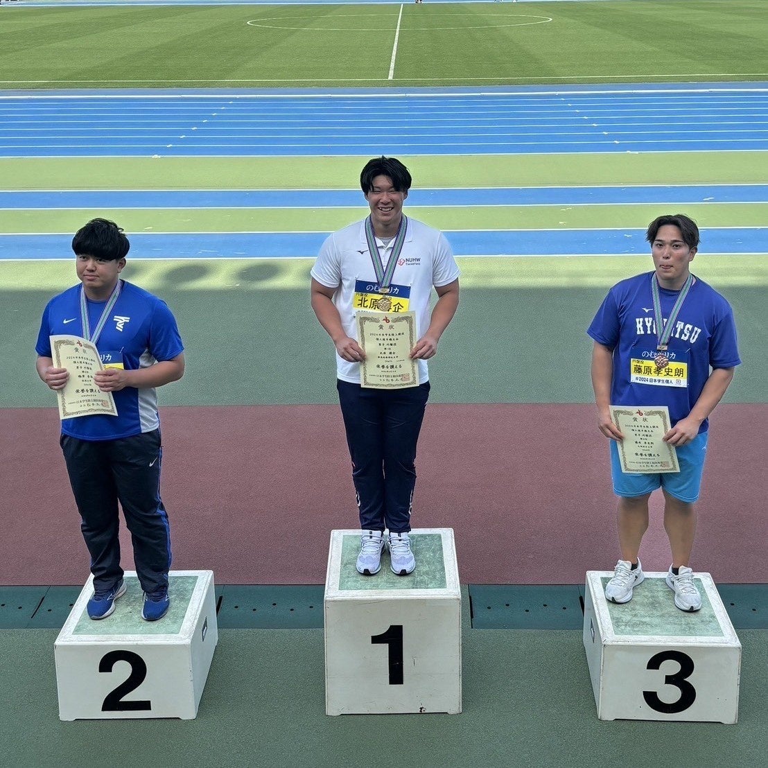 写真中央：北原博企