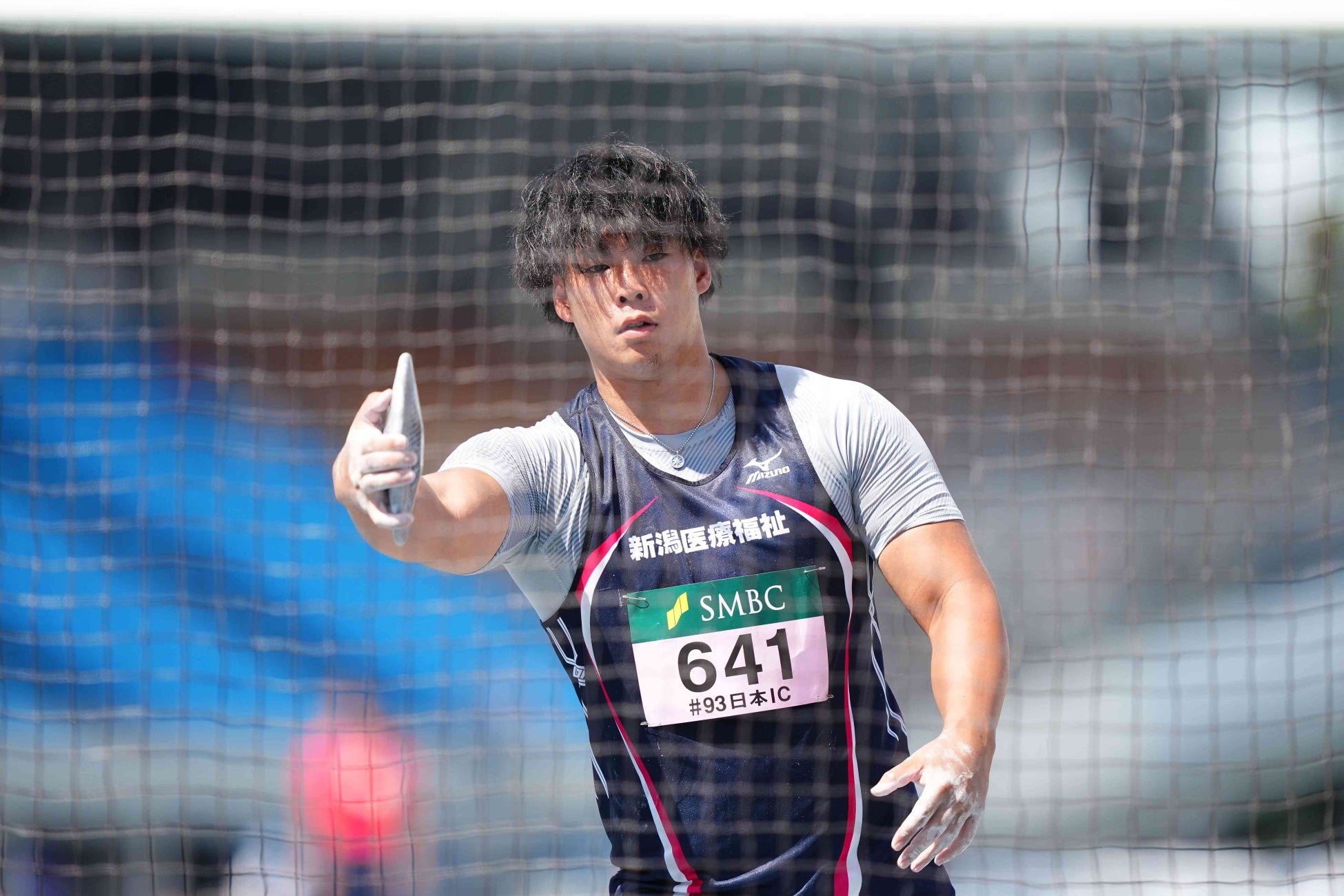 第93回日本学生陸上競技対校選手権大会で男子円盤投で優勝し北原博企選手
