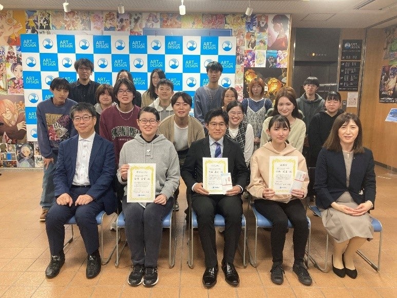 国際総合学園 A&D国際アート&デザイン大学校にて株式会社ニラク様の企業CM動画制作の表彰式