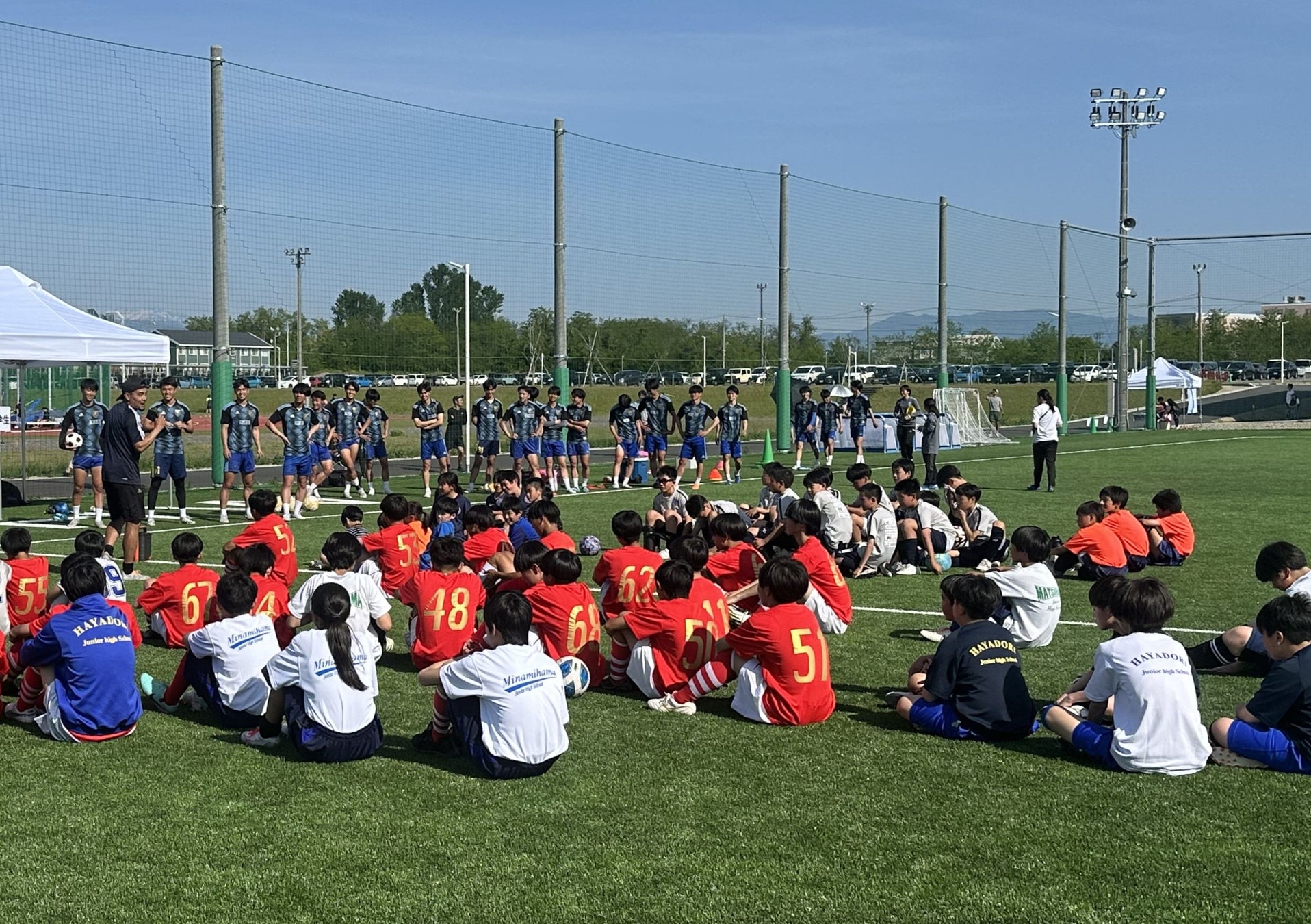 大学スポーツ資源を活用した地域振興モデル創出支援事業の取り組みとして行うスキルアップキャンプのNUHWアカデミー