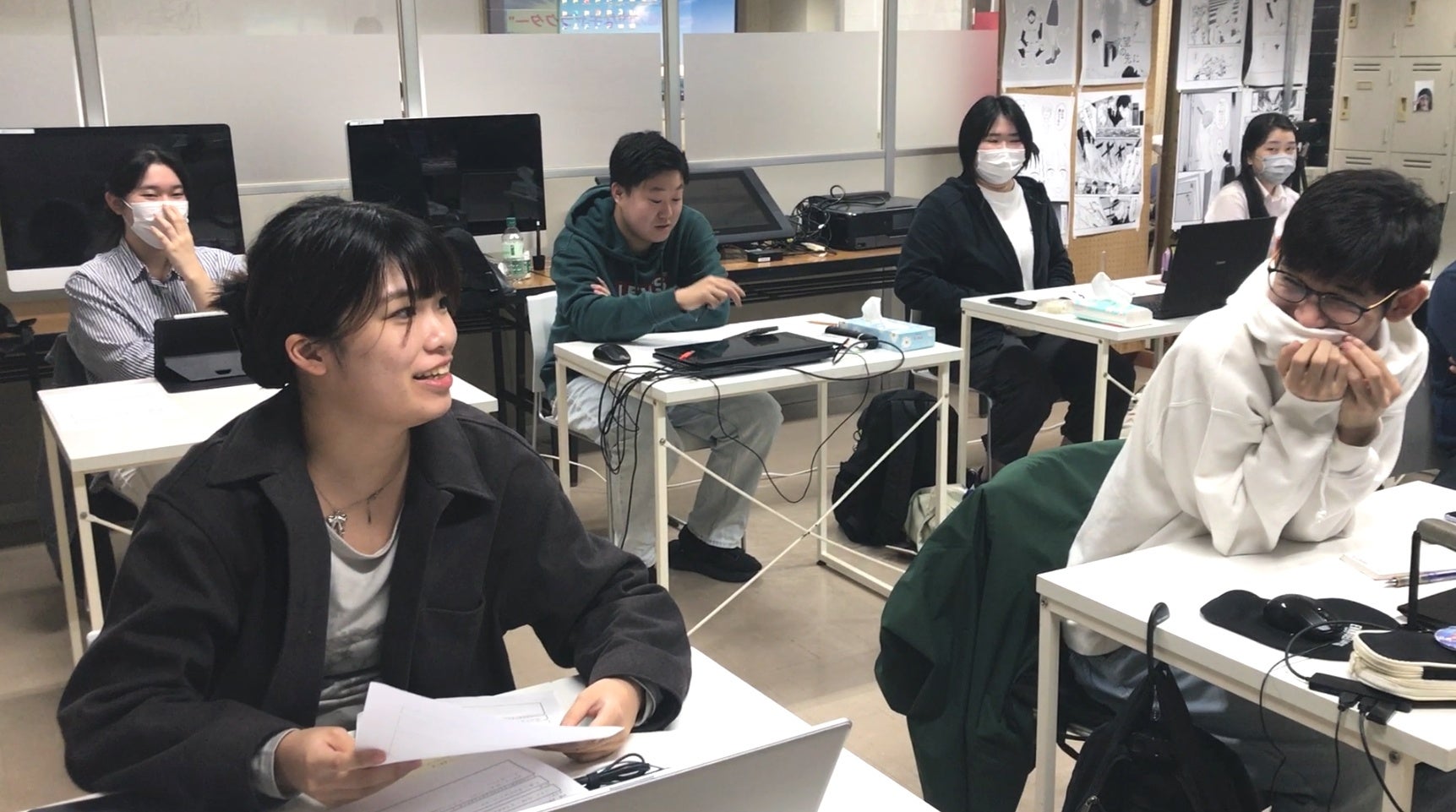 国際アート&デザイン大学での授業風景