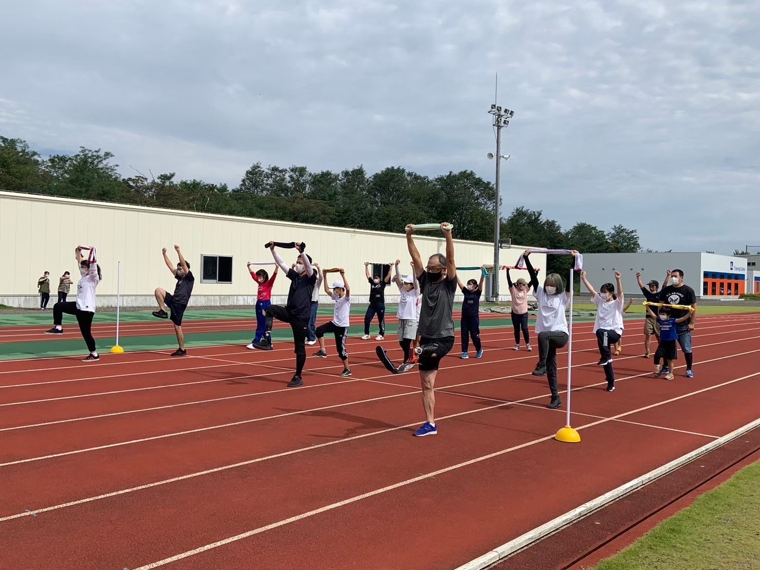 新潟医療福祉大学義肢装具自立支援学科が行う「障がい者陸上教室」の様子