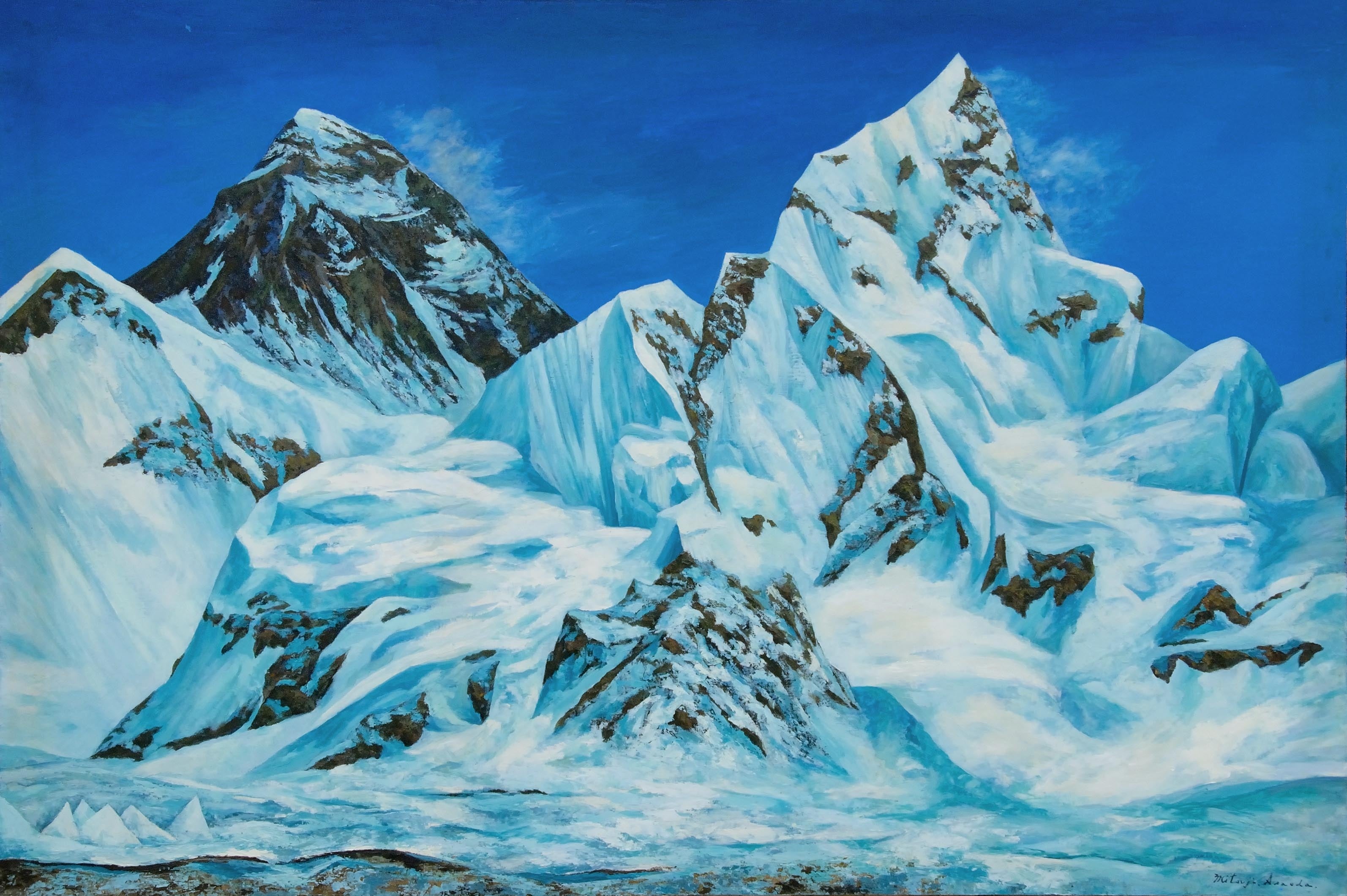 浅生田画伯は山岳画家として有名