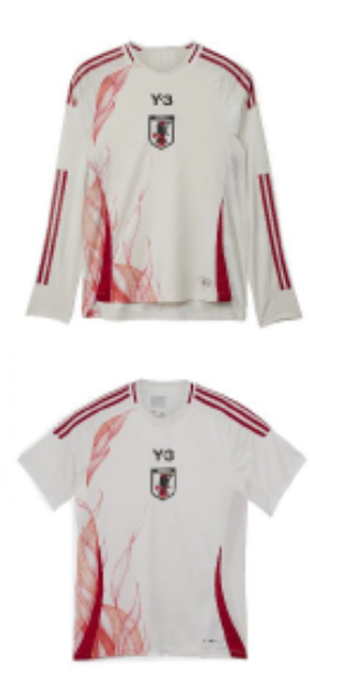 サッカー日本代表史上初「Y-3」とのコラボレーションが実現 燃え盛る