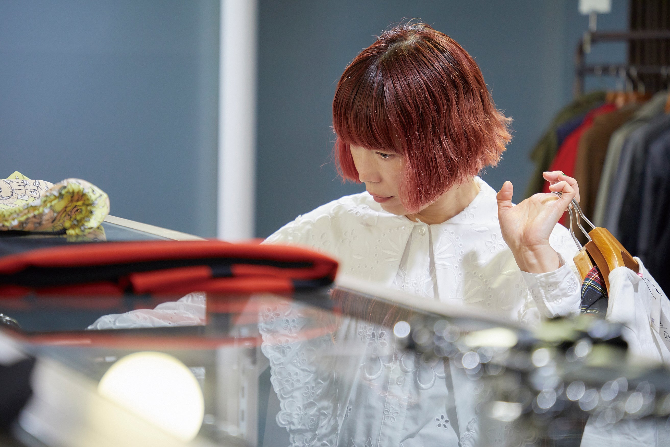 山本マナさん (RAGTAG原宿店にて)