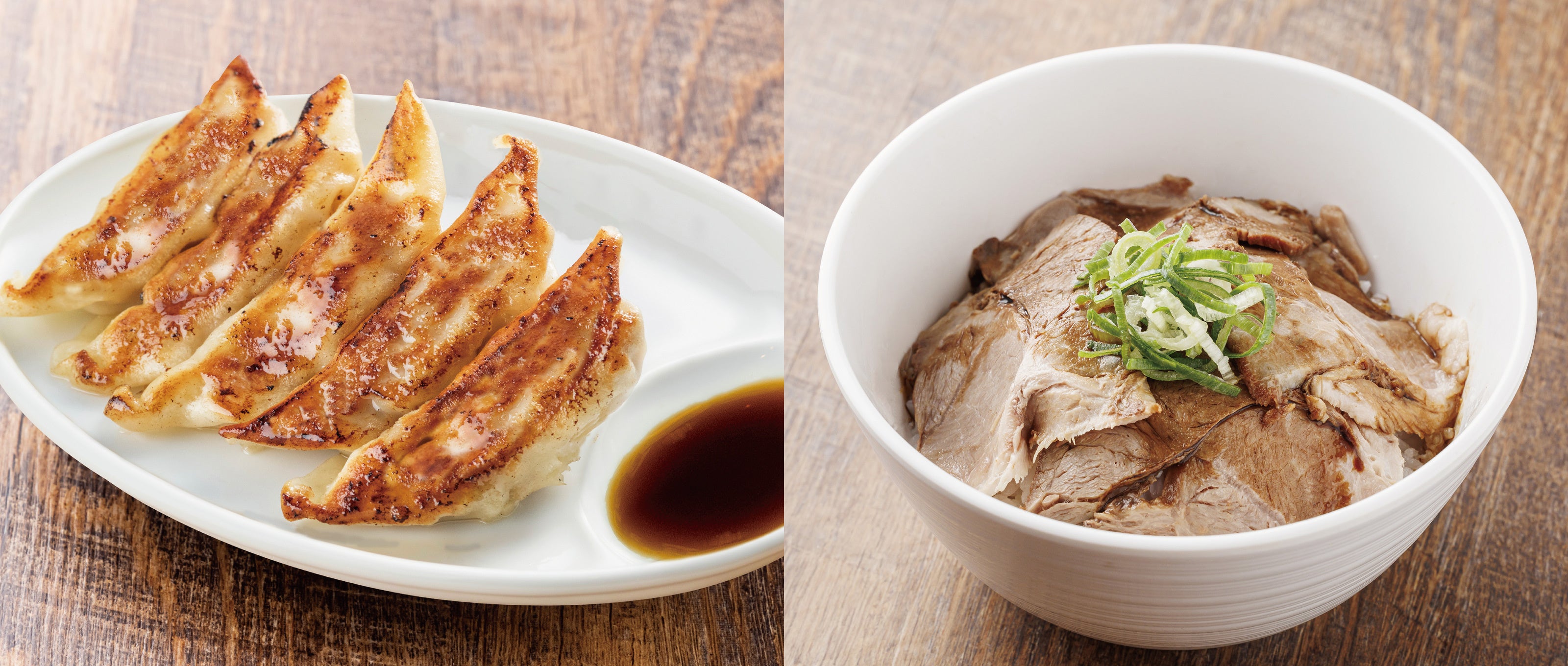 餃子（5個）／チャーシュー丼