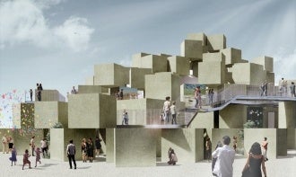 「いのちめぐる冒険」パビリオン（イメージ） © 2022 Shoji Kawamori／Office Shogo Onodera, All rights reserved.