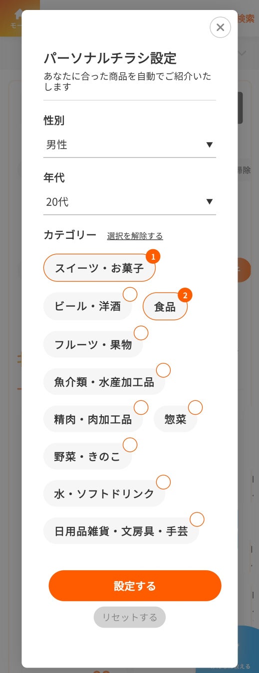 「パーソナルDBチラシ®」の設定画面© TOPPAN INC.