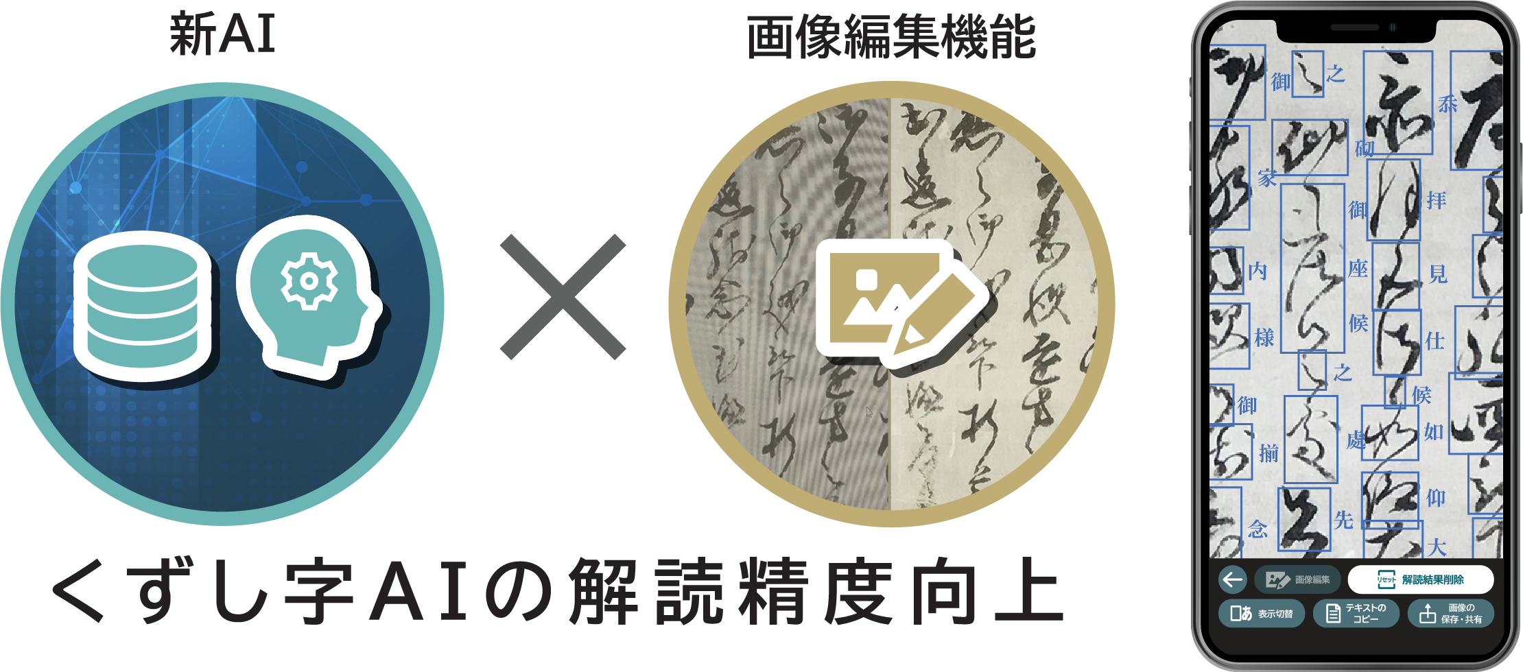 AI-OCRの再学習、AIモデルの刷新、画像編集機能による解読精度向上