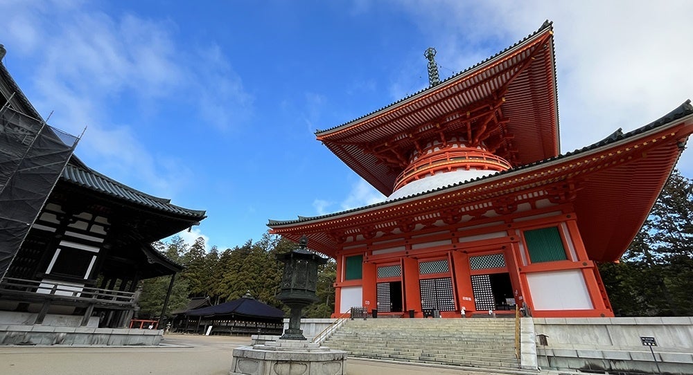 高野山　東塔　エッチング 高野山 東塔 エッチング