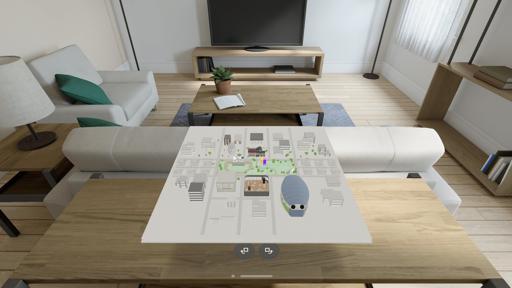 「Apple Vision Pro」用「メタパ®」の利用イメージ