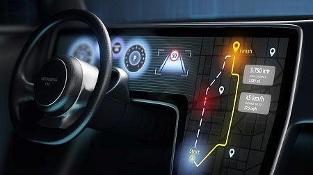 車載ディスプレイのイメージ.