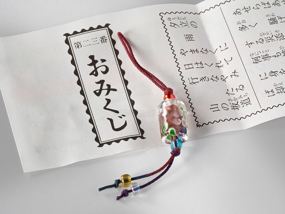 トンボ玉おみくじ（イメージ）