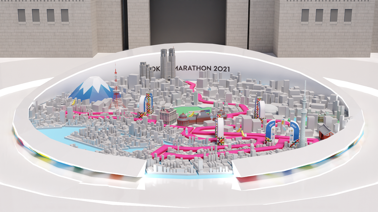 ミニチュアマラソンコース