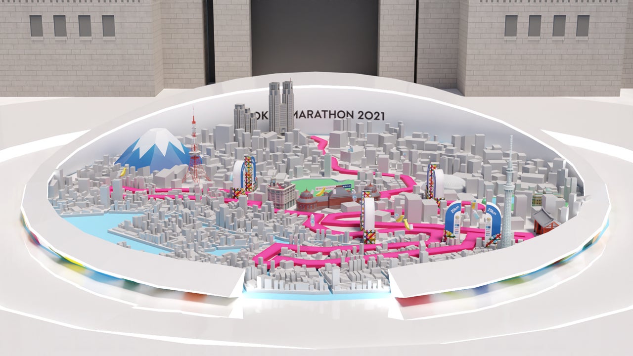 ミニチュアマラソンコース