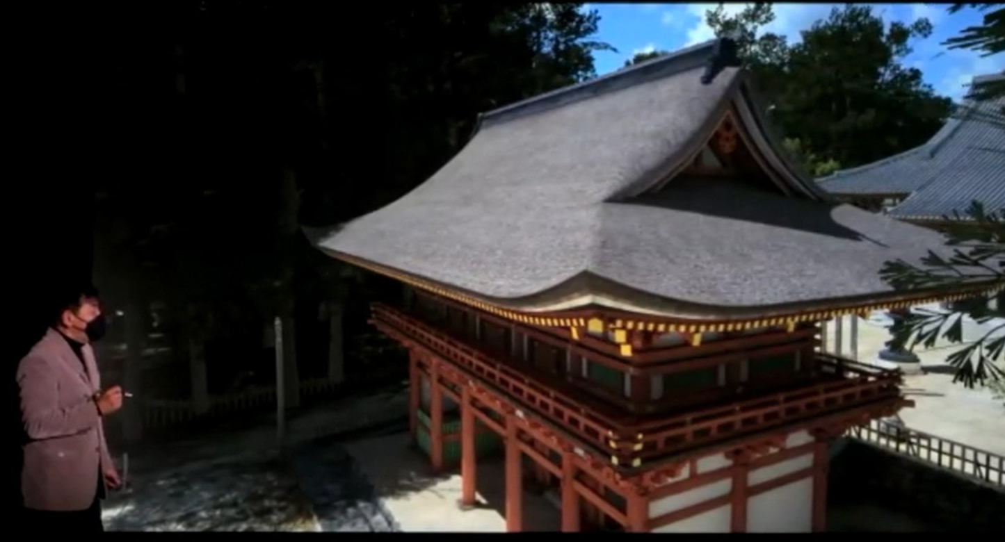 ④ VRを活用した現地宮大工棟梁による講義