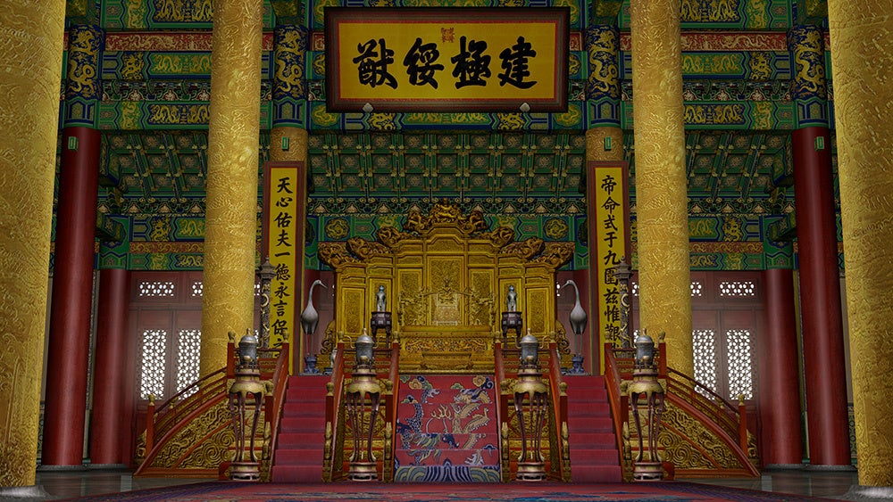 「太和殿」内部の玉座