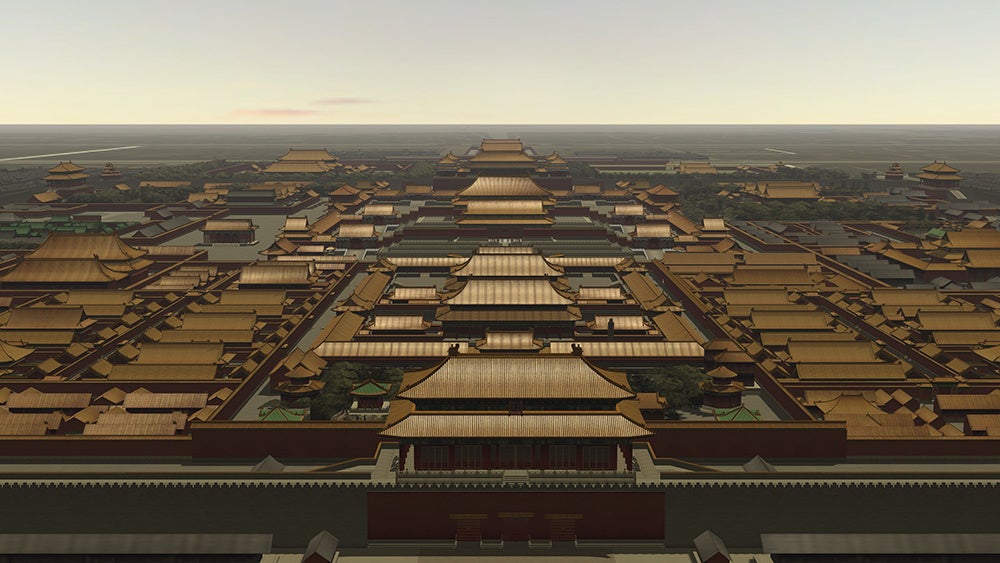 紫禁城を俯瞰した図