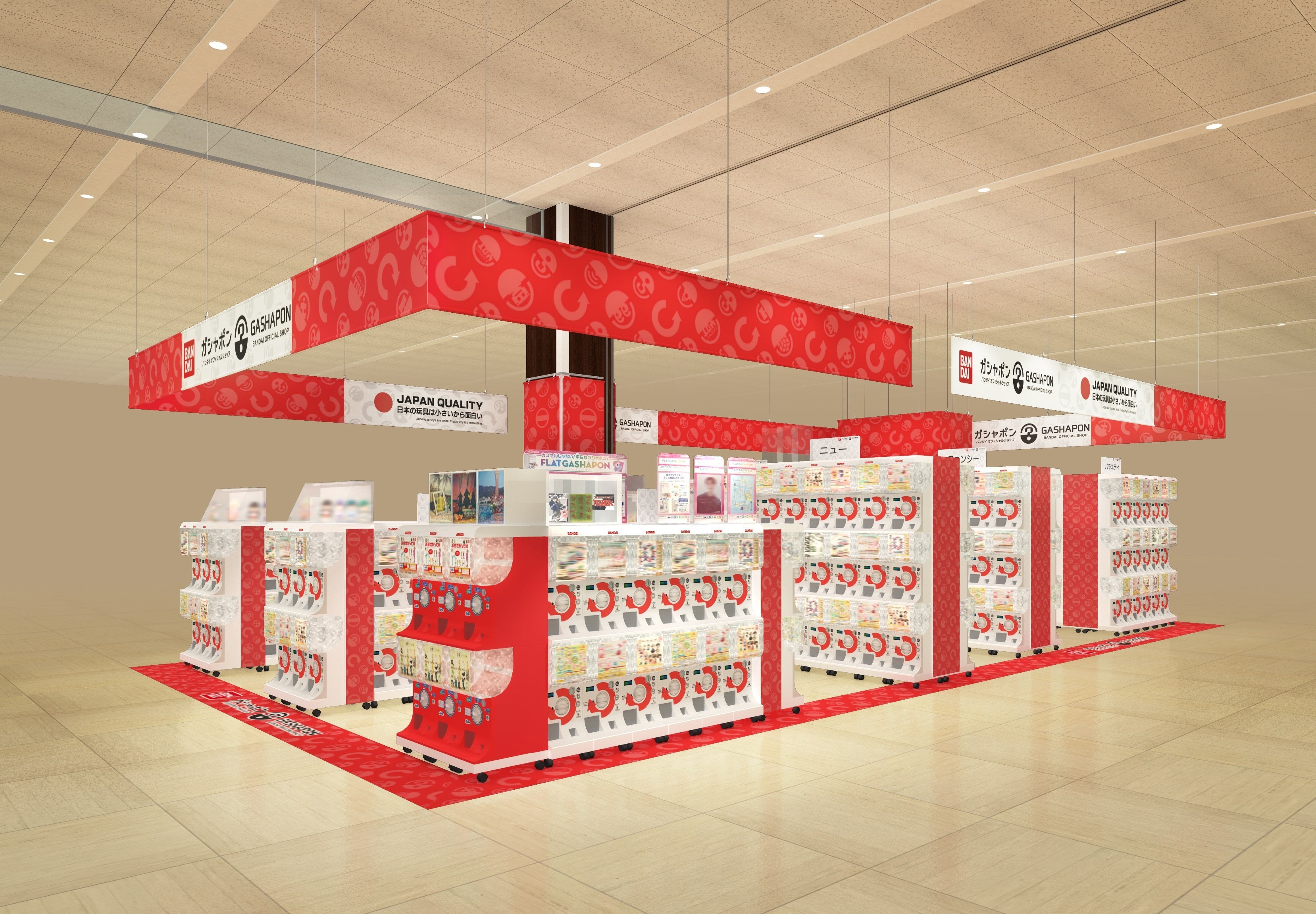 ▲『ガシャポンバンダイオフィシャルショップ』MORIOKA　TSUTAYA店