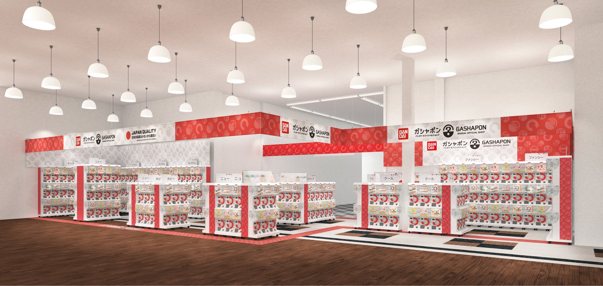 ▲『ガシャポンバンダイオフィシャルショップ』成田本店みなと高台店