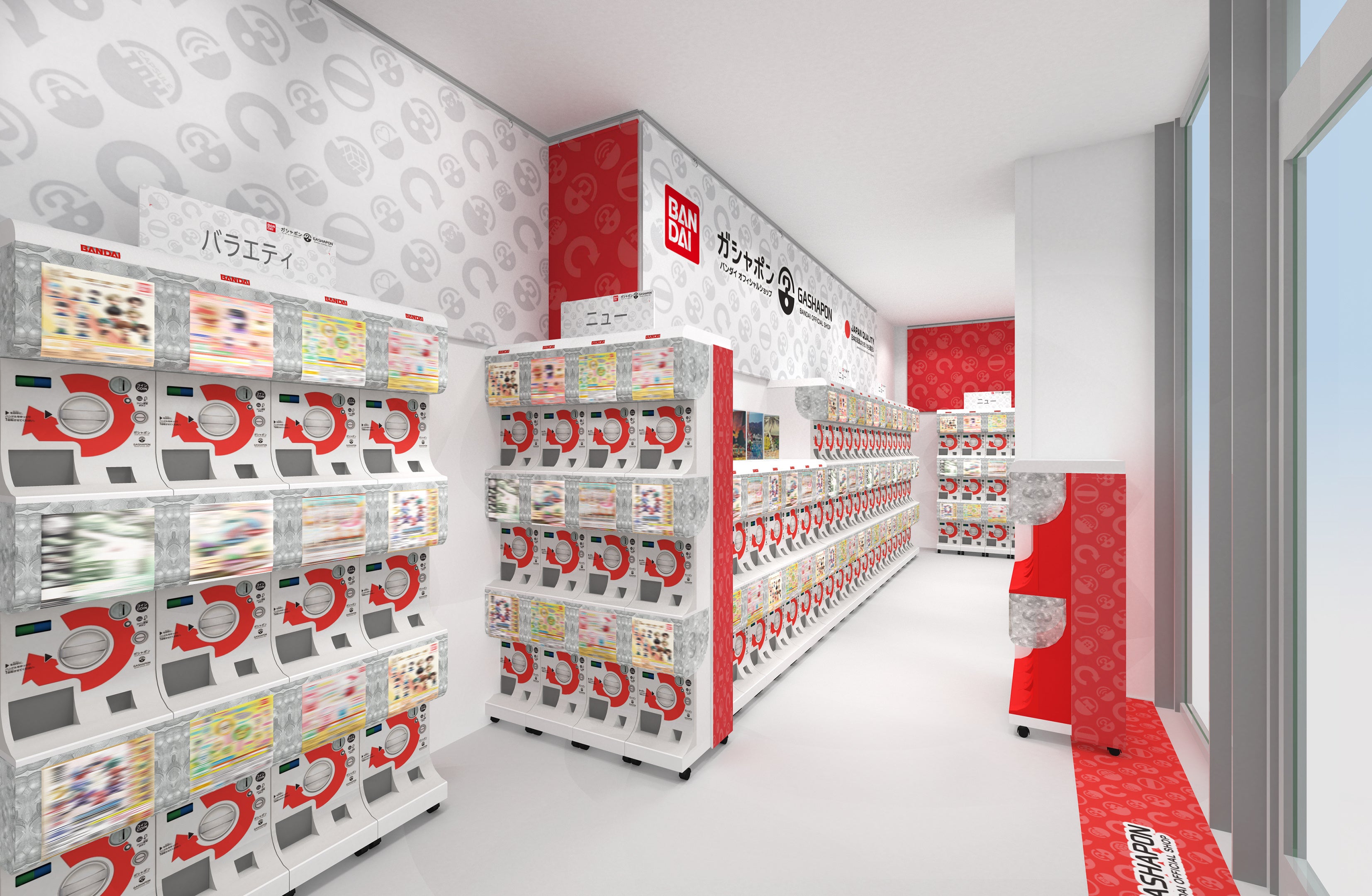 羽田の人気スポットに、バンダイ公式の「ガシャポン®」専門店が