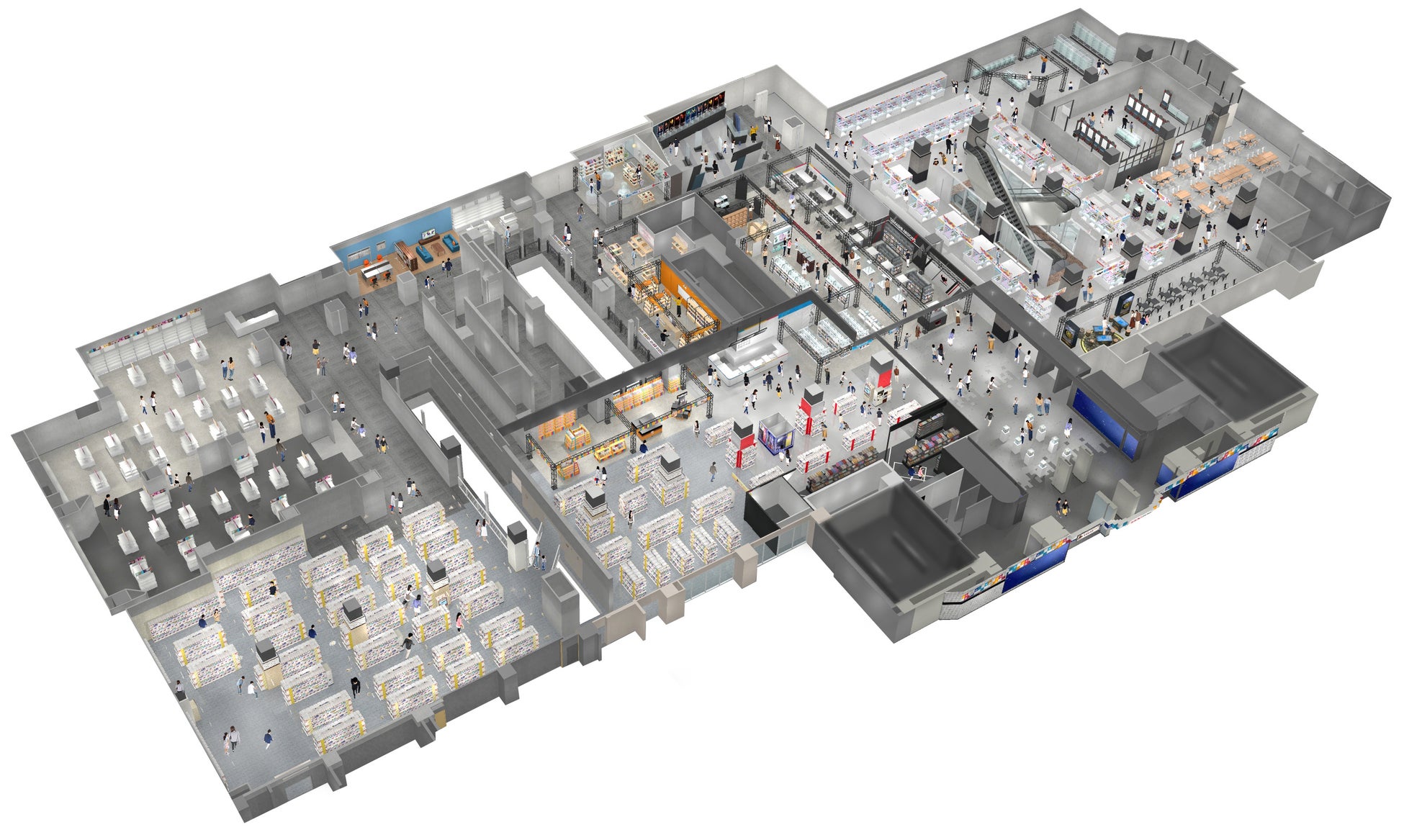 施設全体の鳥瞰イラスト