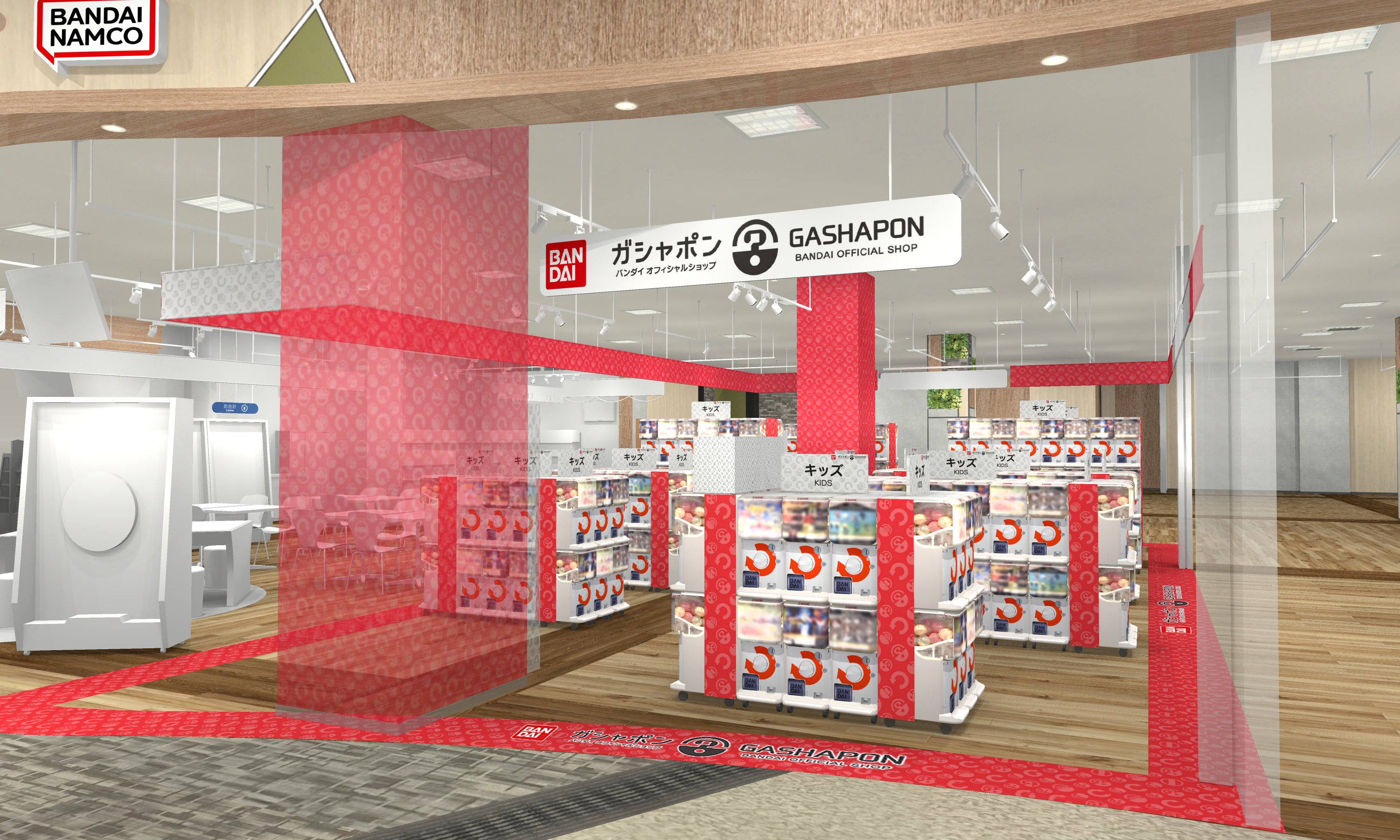 ▲『ガシャポンバンダイオフィシャルショップ』イオンモール各務原店
