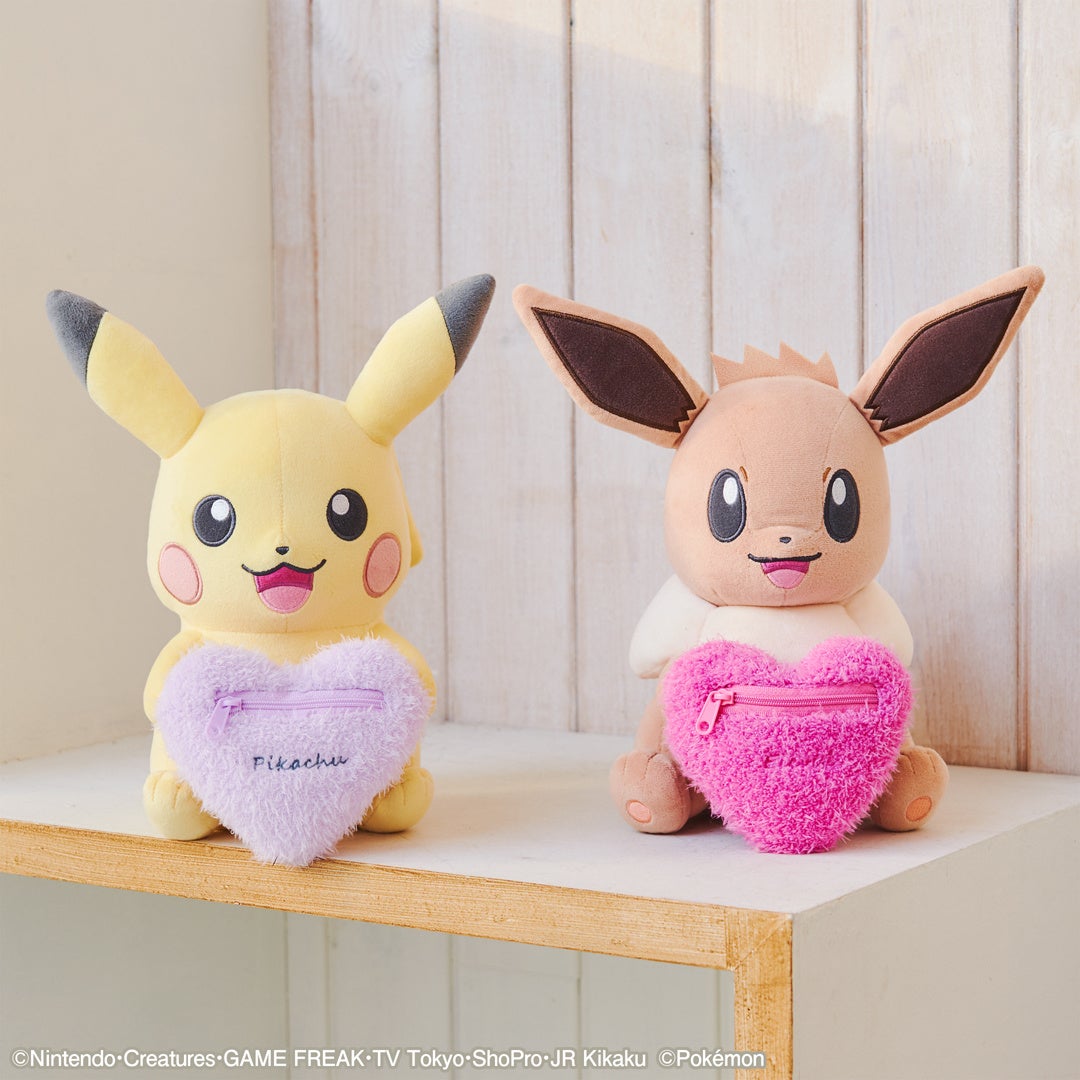 バレンタインをピカチュウとイーブイが応援 ナムコオリジナルグッズが登場 ポケモン もっと かわいい キャンペーン In Namco 開催 バンダイナムコアミューズメントのプレスリリース バレンタインをピカチュウとイーブイが応援 ナムコオリジナルグッズが登場 ポケモン もっと かわいい キャンペーン In Namco 開催 バンダイナムコアミューズメントのプレスリリース