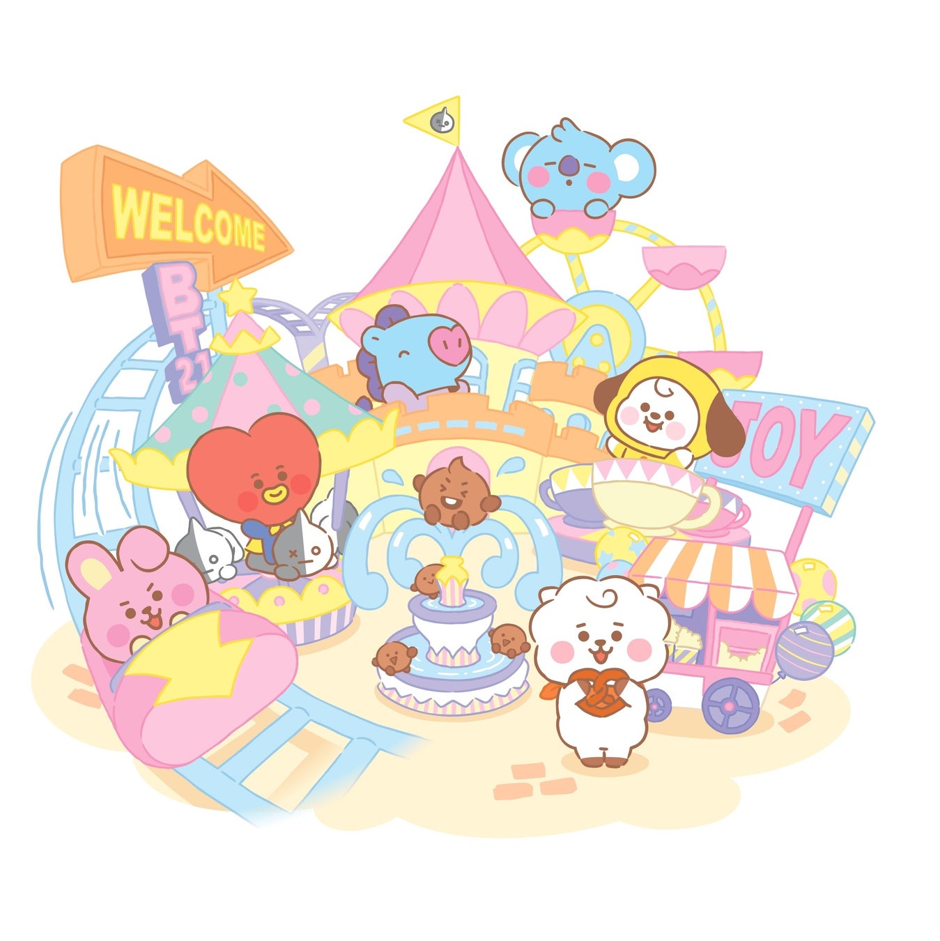 Bt21と一緒に夢の遊園地で遊べる体験型イベント Bt21 Merryland Welcome To Our Dreamy World 5月14日 土 より東京をはじめ 大阪 福岡で開催 バンダイナムコアミューズメントのプレスリリース Bt21と一緒に夢の遊園地で遊べる体験型イベント Bt21 Merryland Welcome To Our Dreamy World 5月14日 土 より東京をはじめ 大阪 福岡で開催 バンダイナムコアミューズメントのプレスリリース