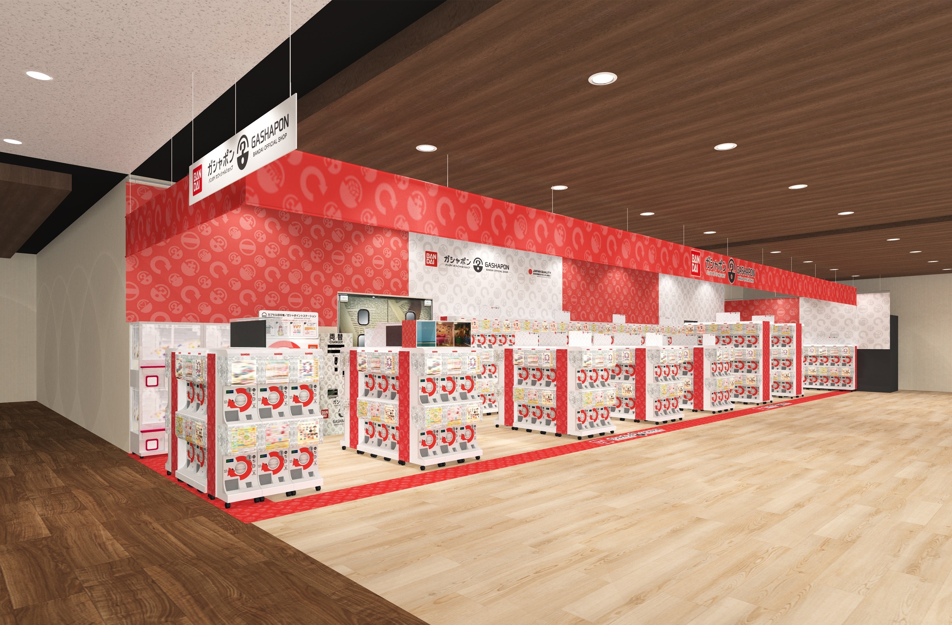 ▲『ガシャポン バンダイオフィシャルショップ』蔦屋書店茂原店