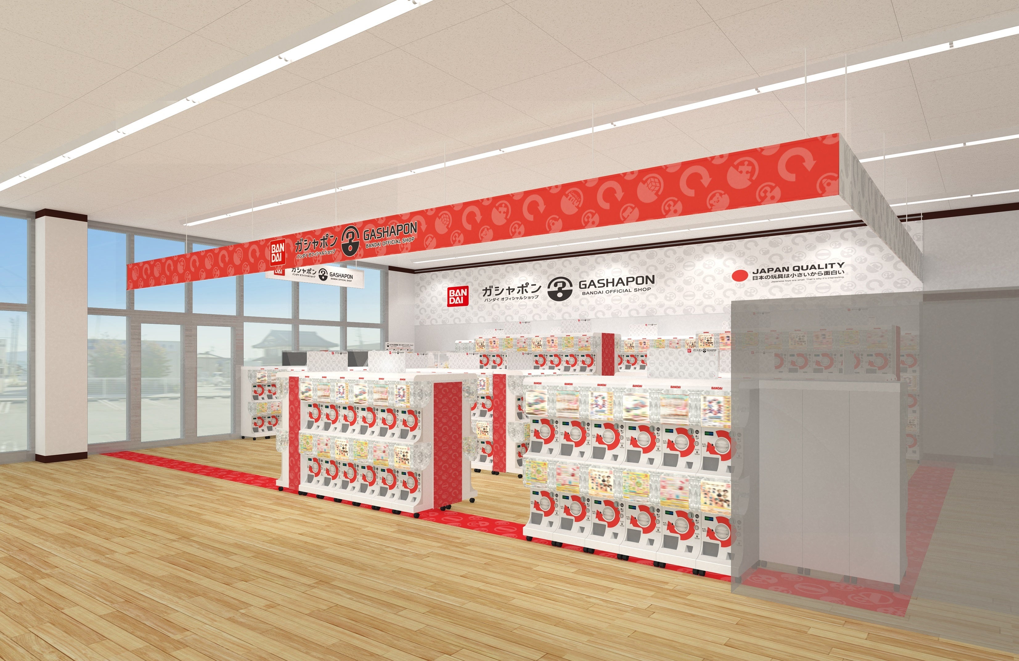 ▲『ガシャポン バンダイオフィシャルショップ』よむよむフレスポ甲府東店