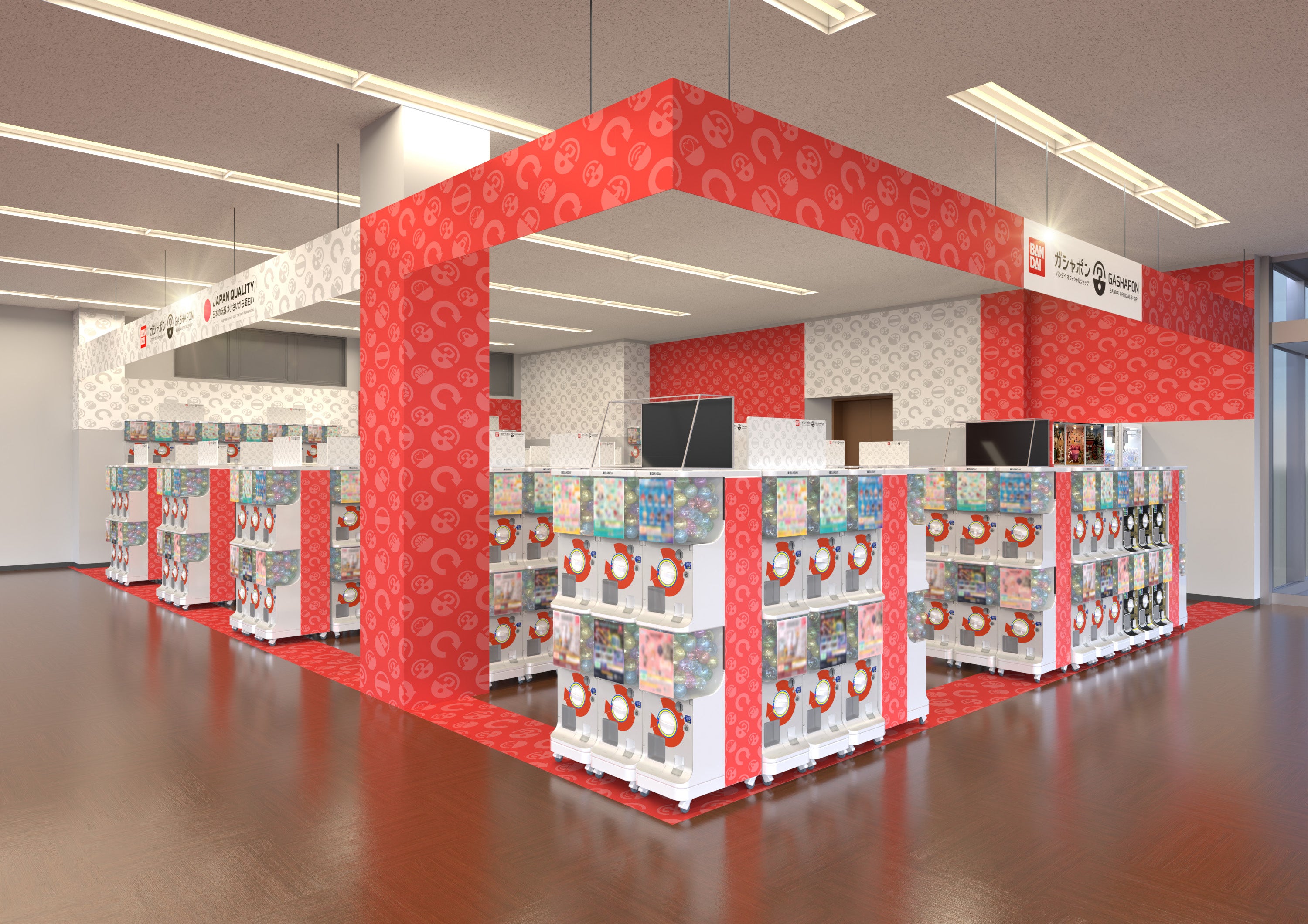 ▲『ガシャポン バンダイオフィシャルショップ』TSUTAYA南国店