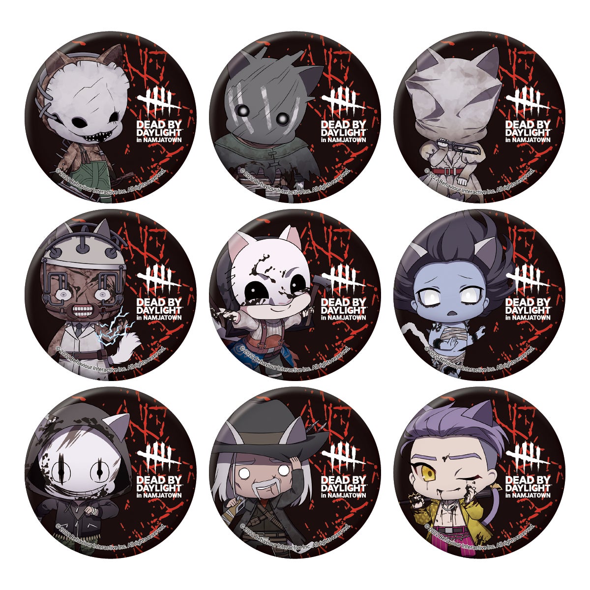 【Dead by Daylight】アクリルパークチャーム キラー全22個 今度のマップはナンジャタウン!? 「Dead by Daylight in