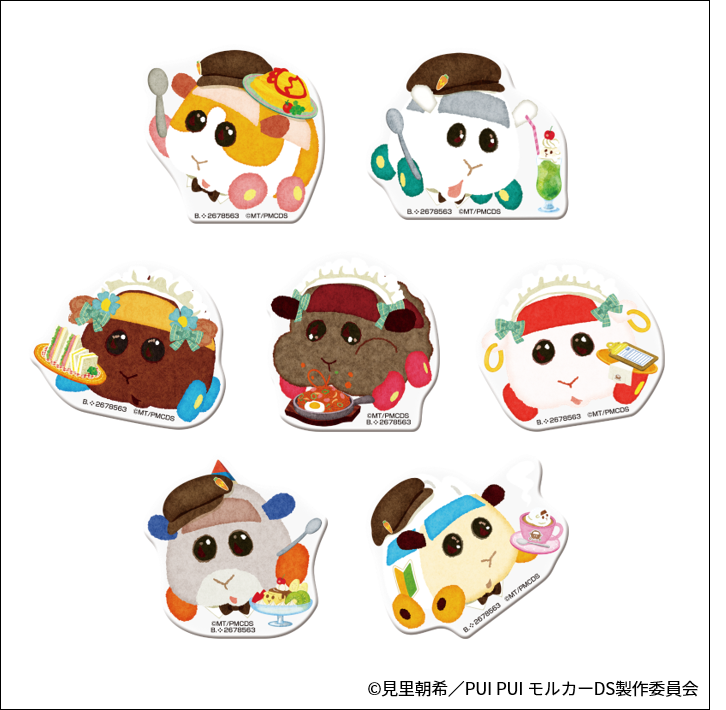 ▲PUI PUI モルカーアクリルバッジ (全8種)