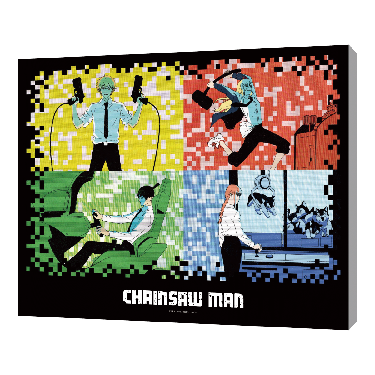 ▲Twitterキャンペーン限定賞品「チェンソーマン キャンバスボード」