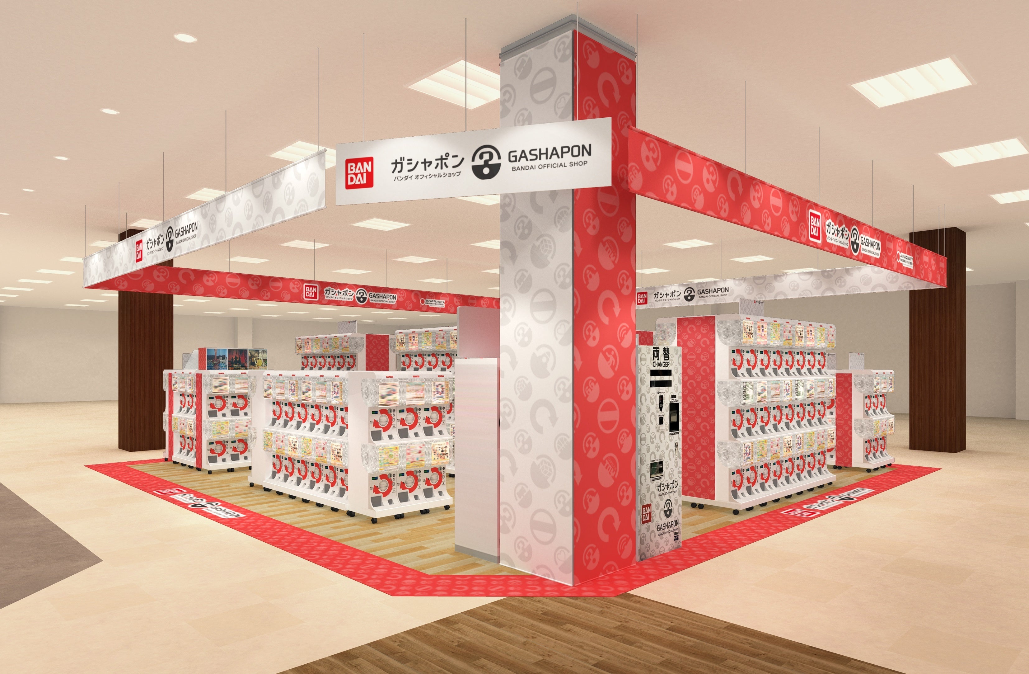 ▲『ガシャポンバンダイオフィシャルショップ』TSUTAYA大桑店